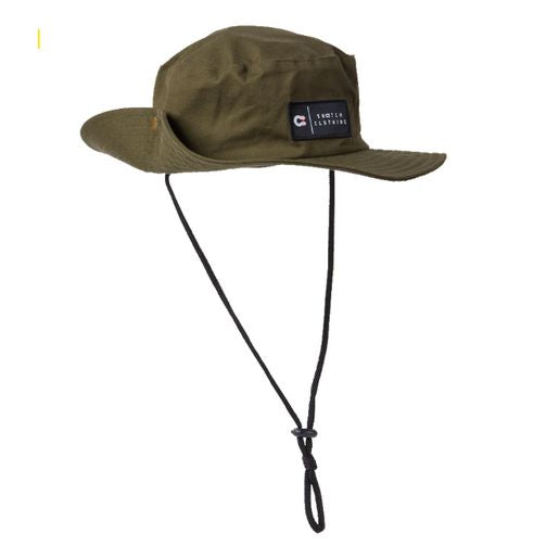 Brim Hat Cotton Canvas Army Green - SU7801OVOSFM