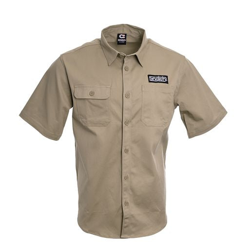 Snatch Short Sleeve Work Shirt Sand - SM4001SD