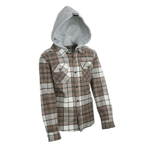 Kid's Flanno Taupe Check - SY4401TP