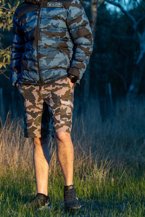 Cargo Shorts Ripstop Camo Army