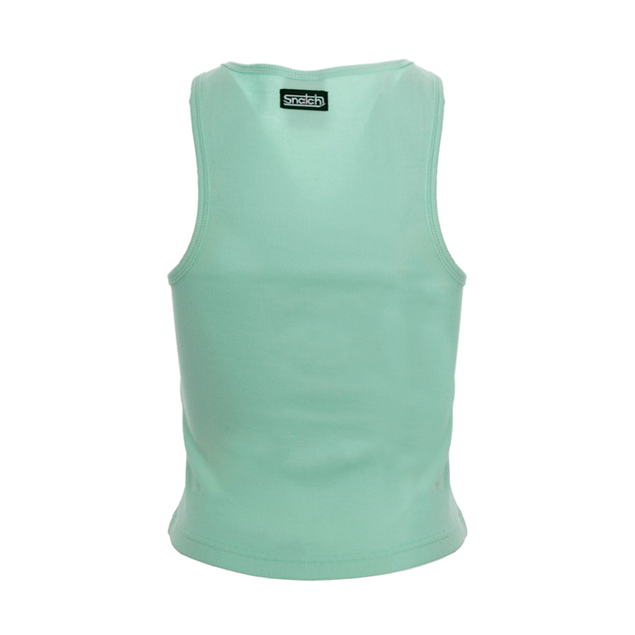 Women's Ribbed Tank Top Aqua - SF1004AQ