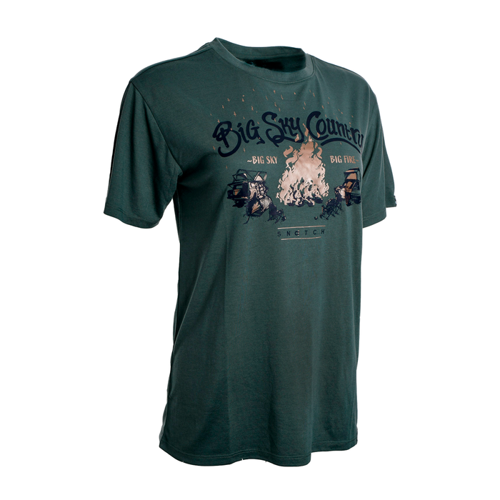 Women's Big Sky Oversized Tee Olive - SF1401OV