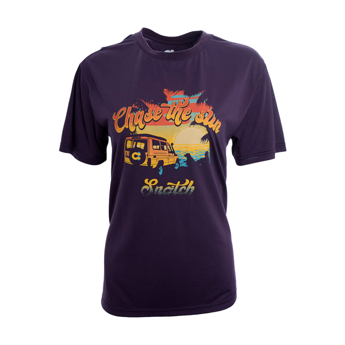 Women's Chasing Sunsets Tee Grape - SF1402GP