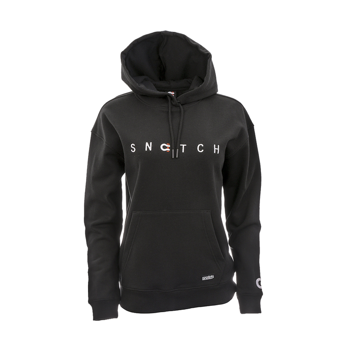 Women's Embroidered SNATCH Hoodie Black - SF2301BK