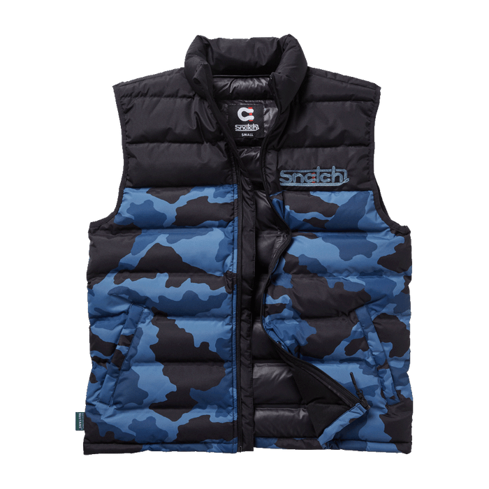 Puffer Vest Camo Petrol