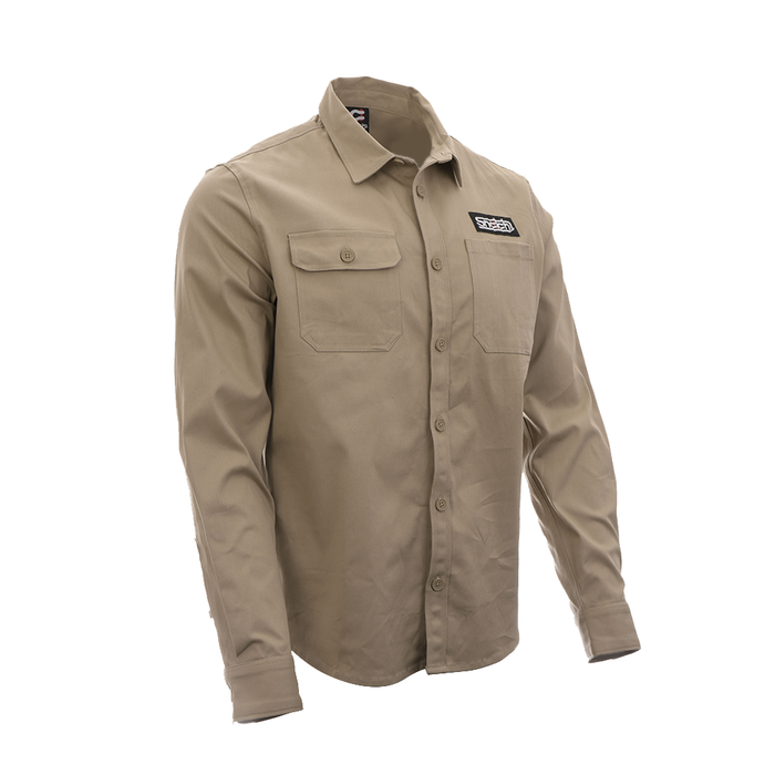 Snatch Long Sleeve Work Shirt Sand - SM4101SD