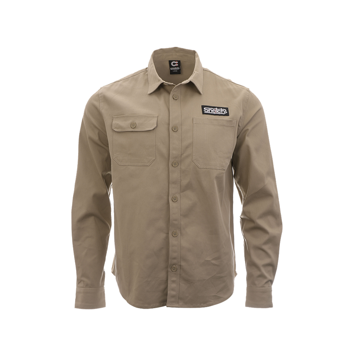 Snatch Long Sleeve Work Shirt Sand - SM4101SD