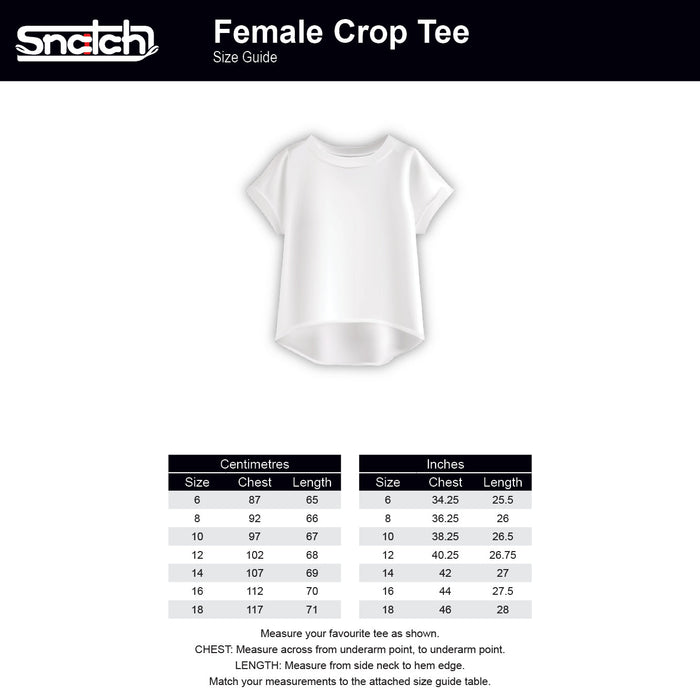 Women's Script Embroidered Crop Tee Sand - SF1302SD