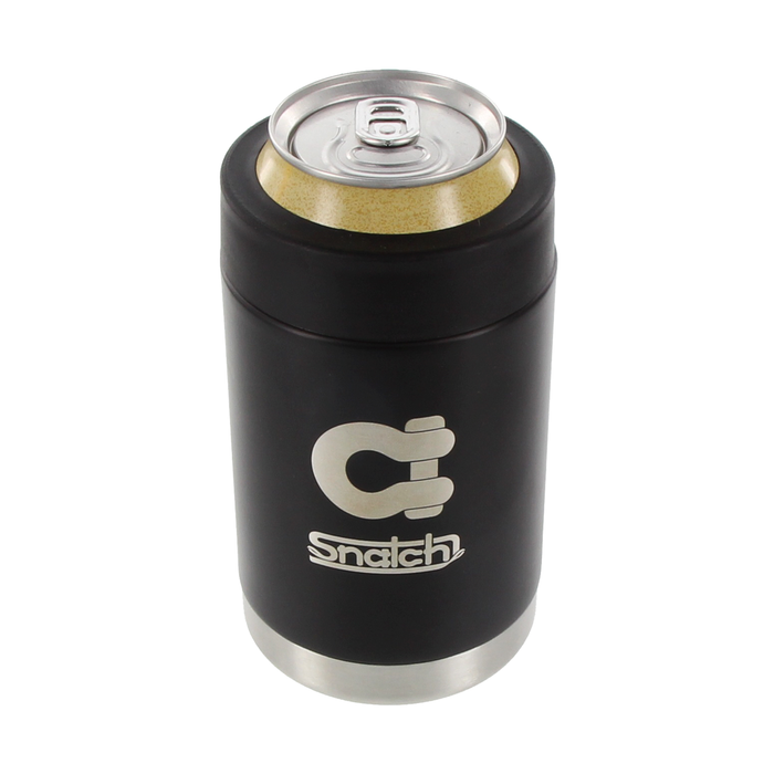 Stubby Cooler Stainless Steel Black - SNSTC-B