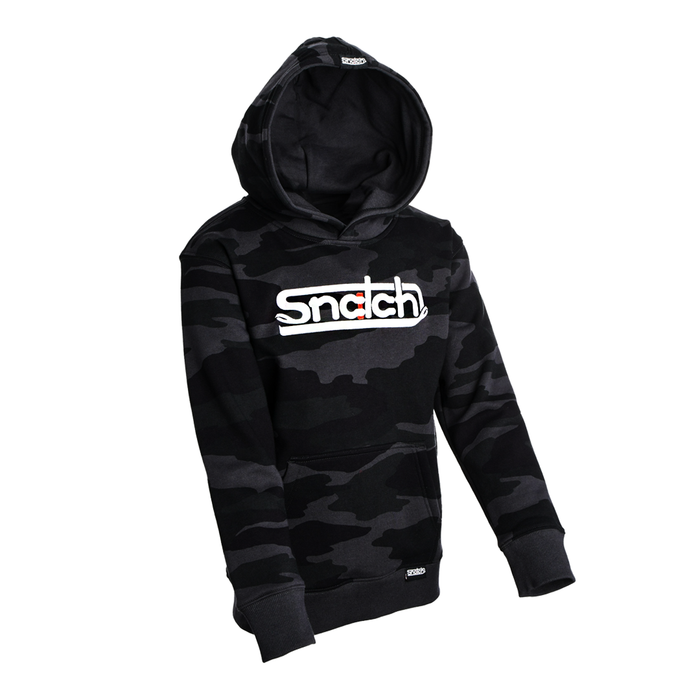 Kid's Kakadu Camo Hoodie Black - SY2302CB