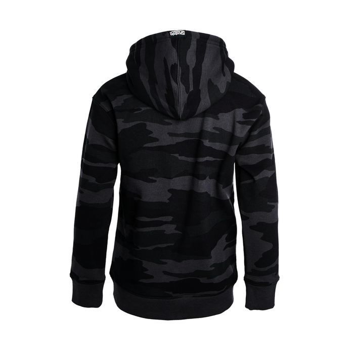 Kid's Kakadu Camo Hoodie Black - SY2302CB