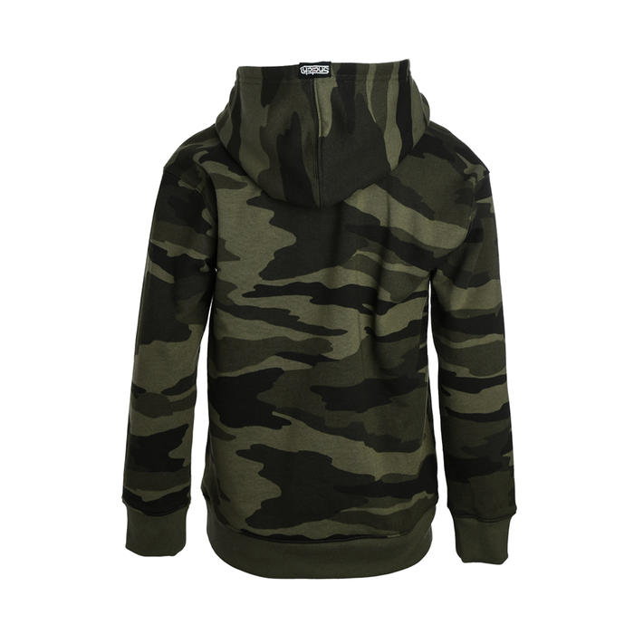 Kid's Kakadu Camo Hoodie Olive - SY2302CO