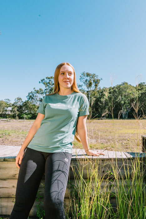 Women's Crew Tee Light Olive - SF1301LO